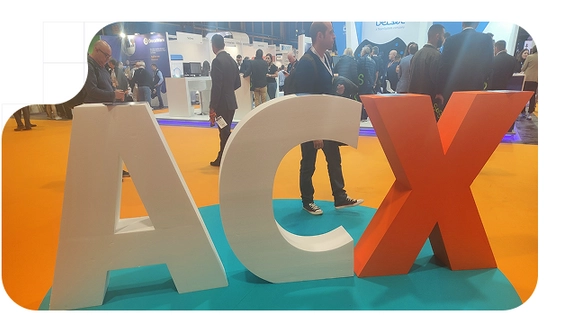 Accountex logo at the event entrance, welcoming all professionals from the accounting, finance, and business management sectors.
