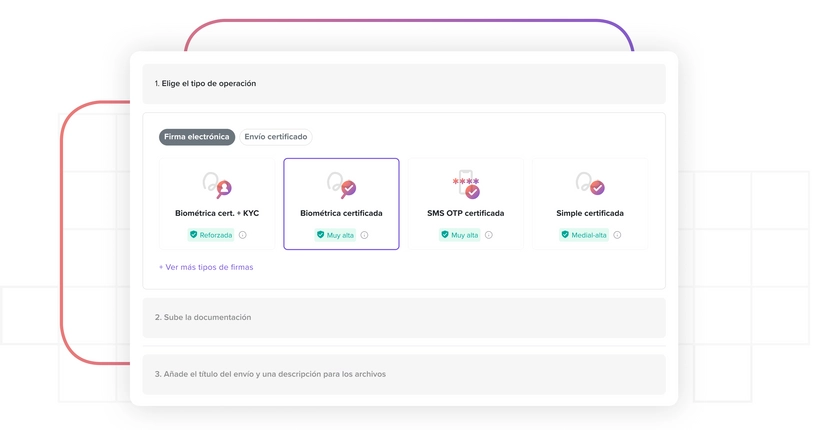 tipos de firma que puedes escoger
