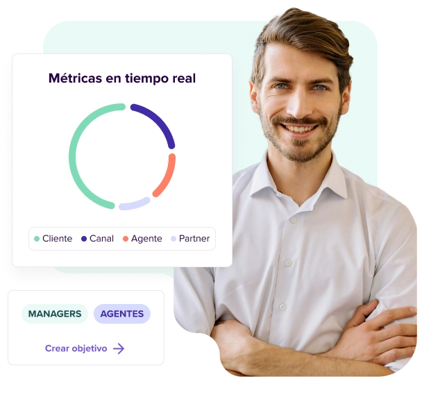 Centro de gestión con customer hub