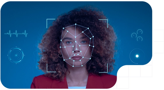 Woman performing a digital KYC in crypto