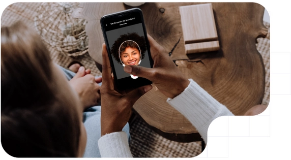 Person verifying his identity