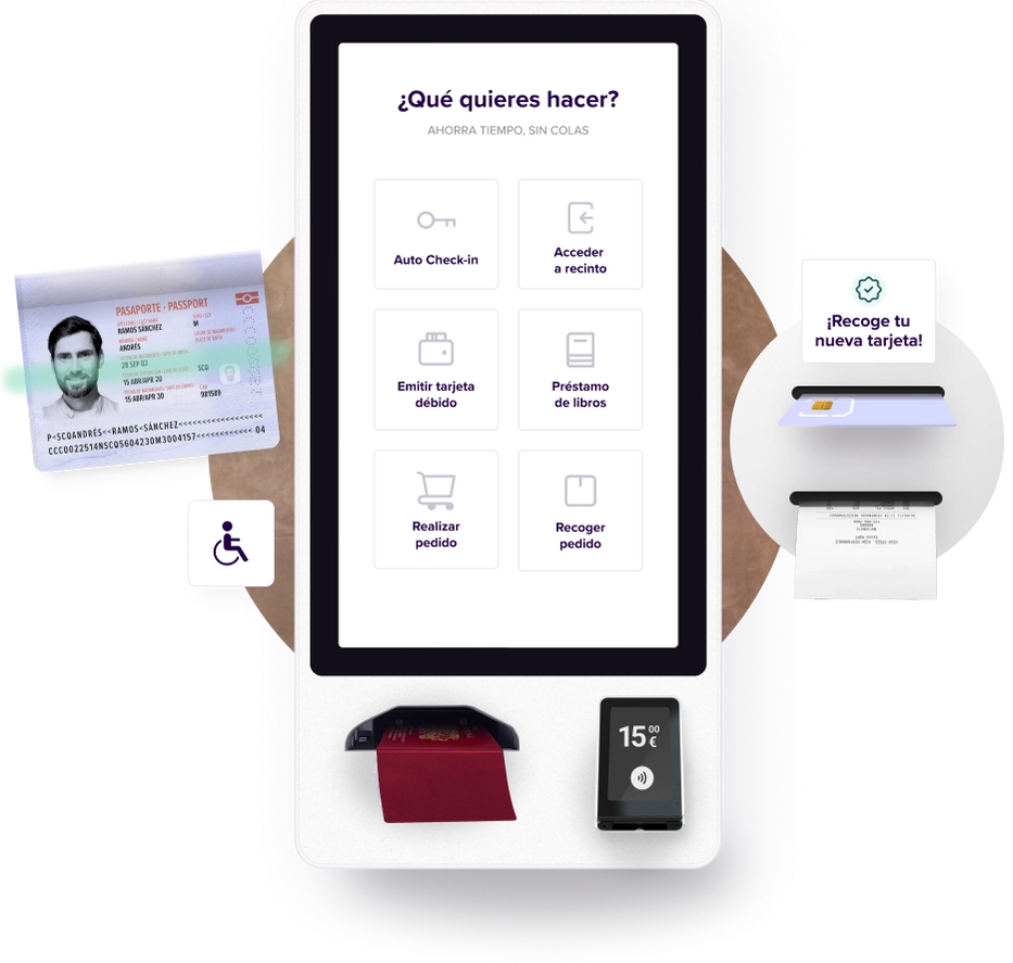 Kiosco autoservicio menú