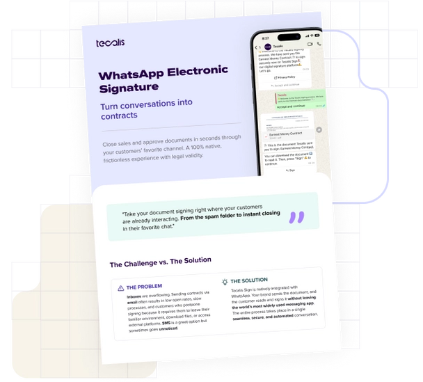 WhatsApp e-Signature