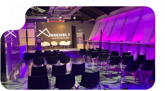 One of the rooms at the upcoming FIS VII, empty before the event