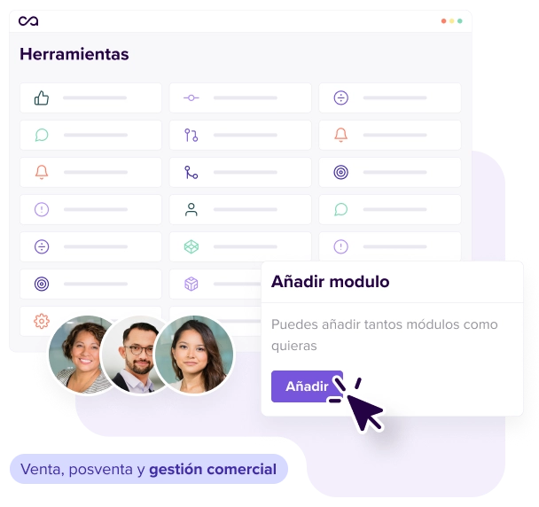 algunas herramientas del customer hub